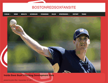 Tablet Screenshot of bostonredsoxfansite.com